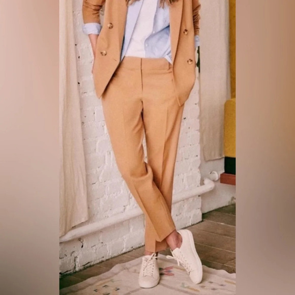 Sezane Gustavo Trouser Pant Camel Size US 12/FR Size 44 - Picture 1 of 9